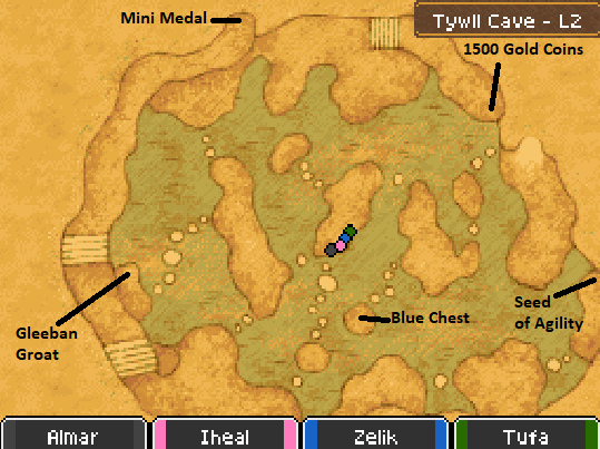 Tywll Cave L2 Map